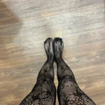 Women Rattan Sexy Stockings Club Party Anti-Snagging Flowers Tights Calcetines Fish Net Stocking Fishnet Mesh Lace Pantyhoses photo review